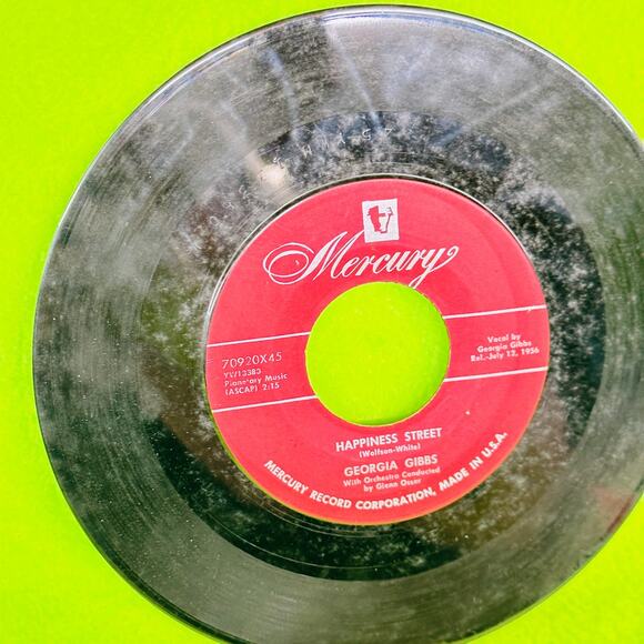 Georgia‎ Gibbs - Happiness Is A Thing Called Joe / Happiness Street 45rpm Single - Picture 6 of 8